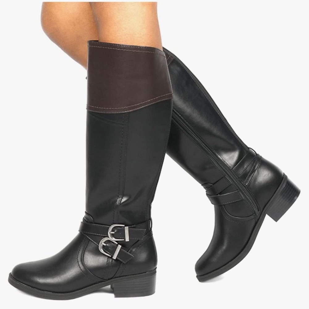 Toetos Black Knee High Riding Boots
